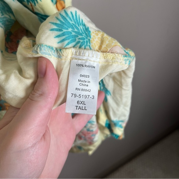 Kingsize Men’s Short Sleeve Casual Button Up Hawaiian Jimmy Buffet 6XL Tall - Picture 5 of 5